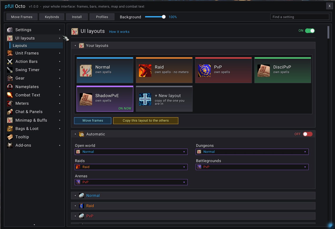 UI layouts
